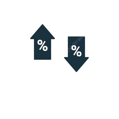 النسبة المئوية رمز ناقلات منخفضة البرمجيات المالية فائدة Png