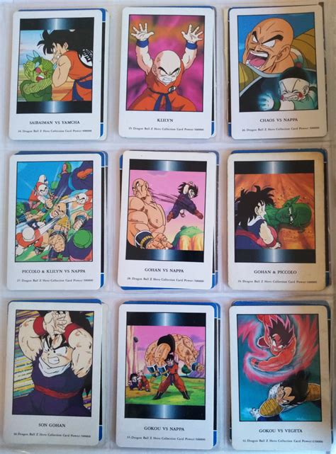 Dragon Ball Z Hero Collection Cards Printable Cards