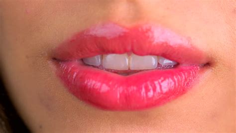 Sexy Woman Licking Lips Close Up Stock Footage Video 3238786 Shutterstock