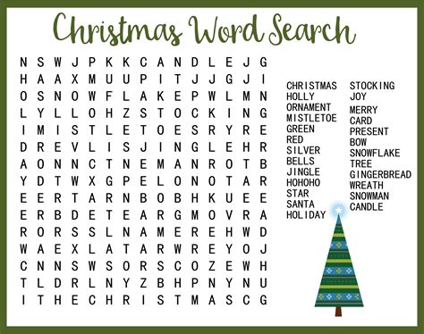 Kids Christmas Word Search 15 Free Pdf Printables Printablee