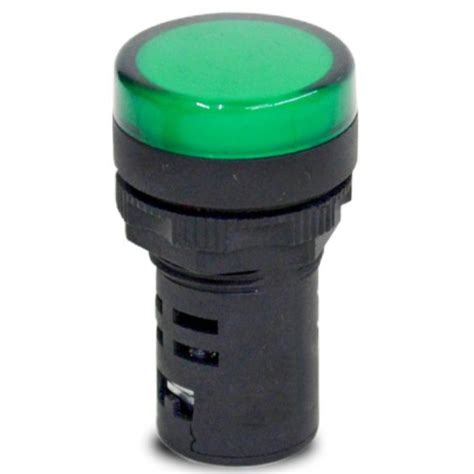 Sinaleiro LED 24Vcc Verde 22mm Monobloco AD1622DG JNG