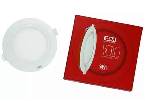 W Gm Yolo Rd St Round Slim Panel Light Cool Daylight At Rs Piece