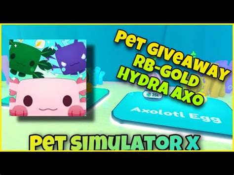 Live Mythical Rb Gold Hydra Axo Pet Giveaway In Pet Sim X Ocean