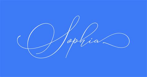 Sophia Font Script Fonts Blessed Print