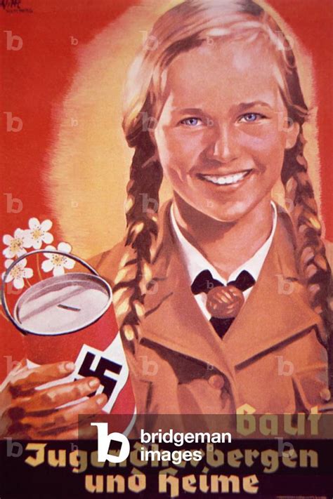 Image Of Hitler Youth Propaganda Poster 1938 Colour Litho By Witte