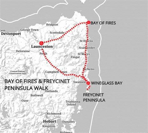 Bay Of Fires Walk Map - Zip Code Map