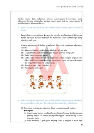 Modul Ajar PJOK Kelas 3 Kurikulum Merdeka PDF