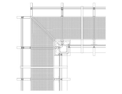 Roof Column Section Plan Autocad File Cadbull