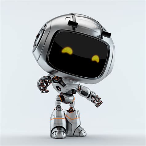 silver unit  robot semi turned buy  robot