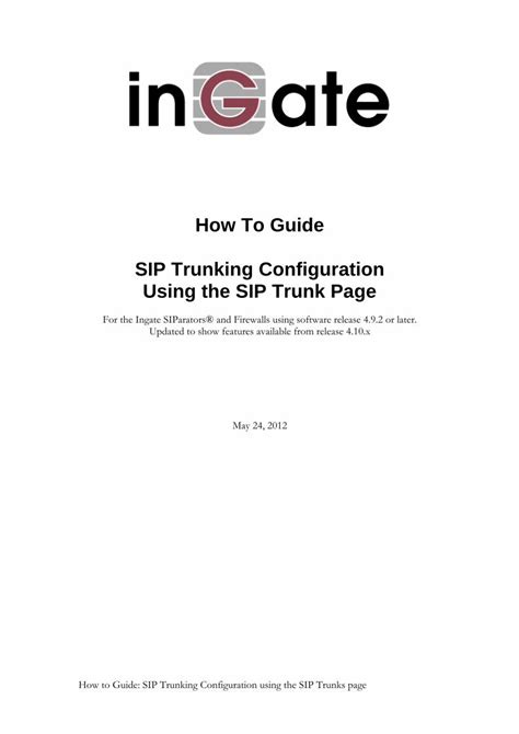 (PDF) How To Guide SIP Trunking Configuration Using the SIP Trunk Page - PDFSLIDE.NET