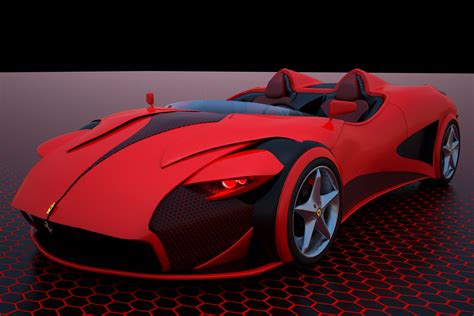 Ferrari D Model Max Cgtrader