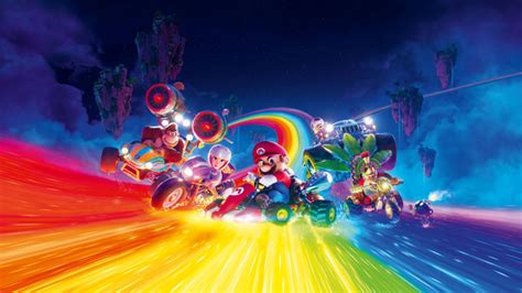 The Super Mario Bros Movie Rainbow Road 15k Wallpaper,HD Movies ...