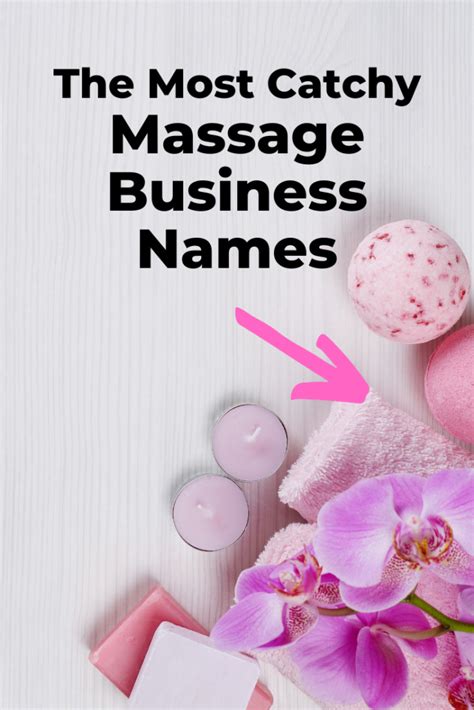 279 Unique Massage Business Names