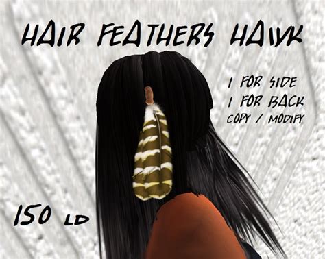 Second Life Marketplace - HAIR FEATHERS HAWK