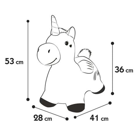 Ballon Sauteur Licorne En Tissu Baby Smile King Jouet Belgique