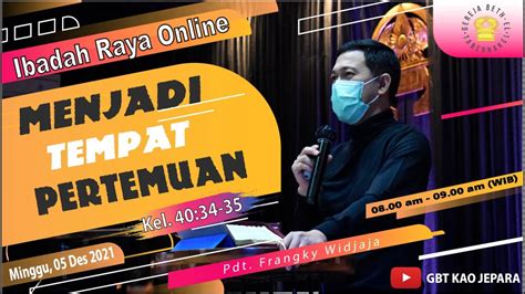 Ibadah Minggu Live Streaming Desember Gbt Kristus Alfa Omega