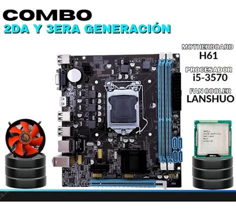 Tarjeta Madre Con Procesador Core I5 8gb Ram Y Fan Intel En Venta En