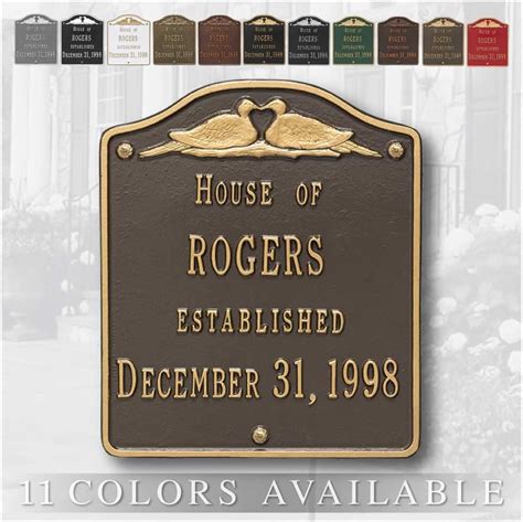 Amazon Whitehall Personalized Cast Metal Plaque Personaized