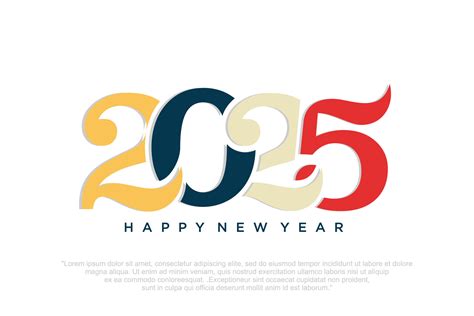 Happy new year 2025 design,2025 logo text design. new year celebration ...