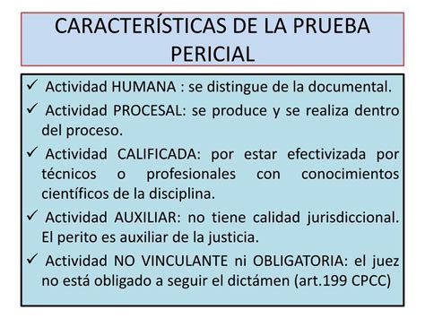 Ppt La Prueba Pericial En El Procedimiento Laboral Powerpoint