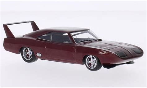 Coche Miniatura Dodge Charger 1 43 Greenlight Daytona Metalico Rojo