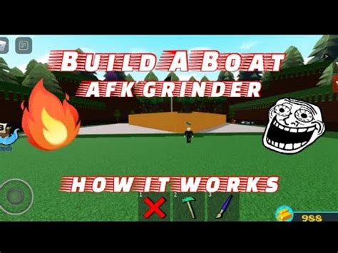 Build A Boat Afk Grinder Showing How It Works YouTube