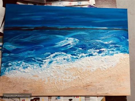 Bord De Mer Peinture Acrylique Par Marie Isacesco