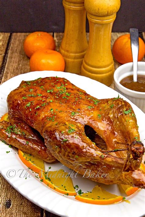 Duck With Orange Sauce The Midnight Baker Roasted Duck Recipes Duck Recipes Poultry Recipes