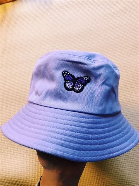 Purple Butterfly Bucket Hat Custom Made Cute Hats Outfits With Hats