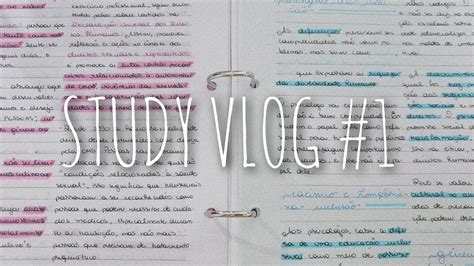 Study vlog 1 fazendo resumos à mão filhadefreud YouTube