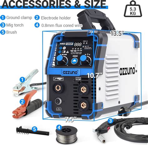 Azzuno In Welder V Mig Tig Stick Welding Machine