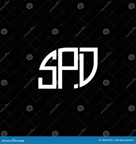 SPD Letter Logo Design On Black Background. SPD Creative Initials Letter Logo Concept. SPD ...