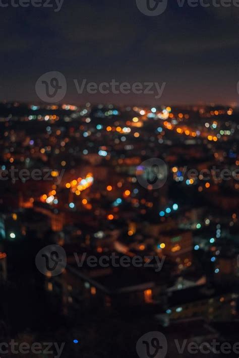 City night from top view. 11339490 Stock Photo at Vecteezy