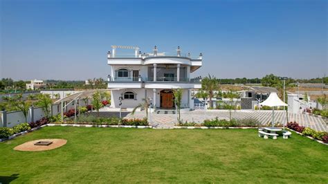 Aerial View Of Luxury Farm House In Moinabad Youtube