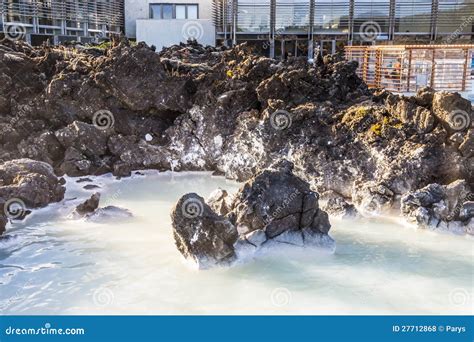 Spa in Blue Lagoon on Iceland Stock Photo - Image of rejuvenation ...