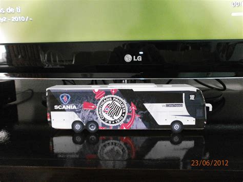 Miniaturas de Ônibus Eduardo Silva Miniatura Ônibus do Corinthians