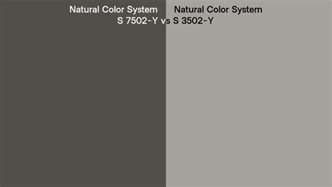 Natural Color System S 7502 Y Vs S 3502 Y Side By Side Comparison