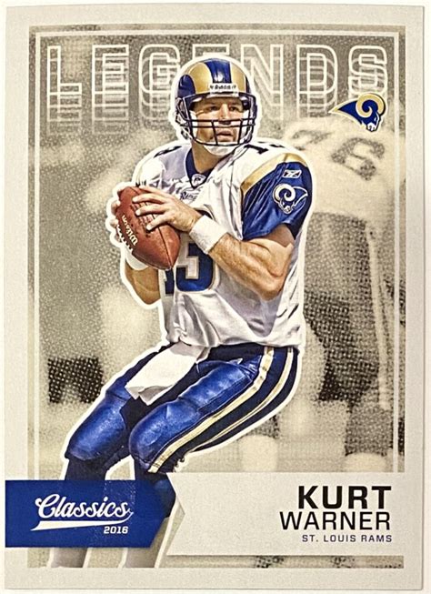 Kurt Warner 2016 Panini Classics Football St. Louis Rams Legends Card ...