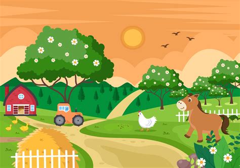 Cute Cartoon Farm Animals Illustration 2725396 Vector Art at Vecteezy