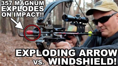 Exploding Arrow Vs Windshield 357 Magnum Arrowhead Youtube