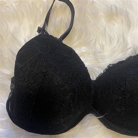 Victorias Secret Black Lace Bra 34dd Underwire Not Depop