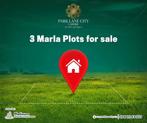 3 Marla Plots For Sale In Lahore At Low Price Park Lane City