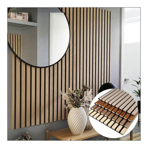 Custom Size Akupanel Wood Slat Acoustic Panels For Decoration Wall