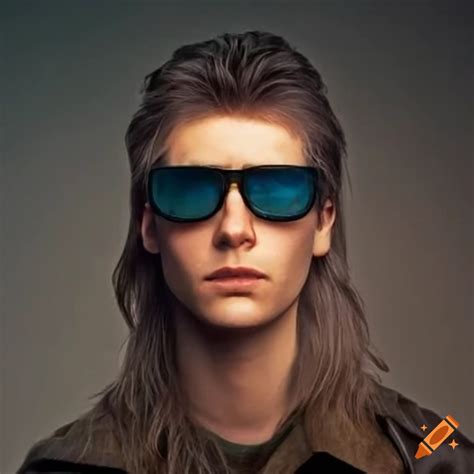 80s Men Mullet Glasses