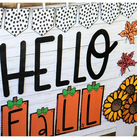 FALL Bulletin Board hello Fall Fall Classroom - Etsy