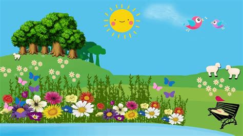 Background Infantil Primavera Fundo Animado Para V Deo Youtube