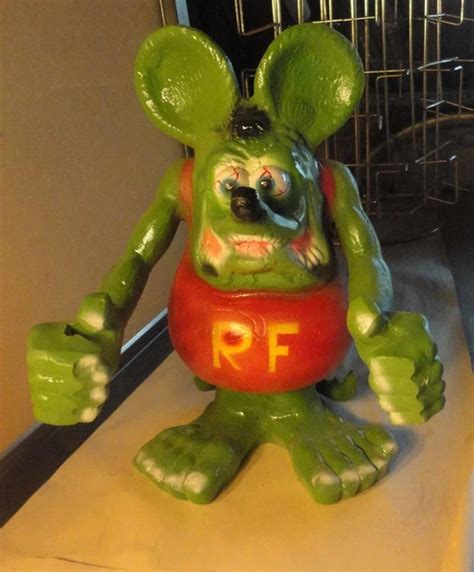 RAT FINK BIG Daddy Ed Roth Statue Hot Rod Art Cast Aluminum Tall PicClick UK