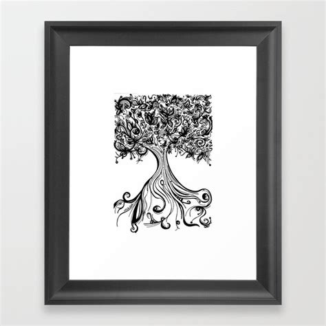 Rbol De La Abundancia Abundance Tree Framed Art Print By Mscq