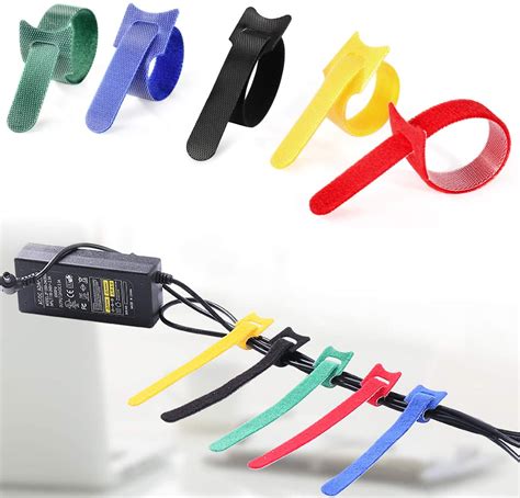 Pcs Reusable Fastening Cable Ties Inch Adjustable Cord Ties