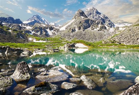 Mountain Lake In Altai Jigsaw Puzzle In Great Sightings Puzzles On